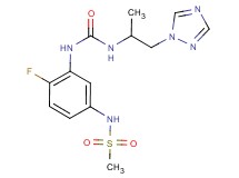 N-{4-fluoro-3-[({[1-methyl-2-(1H-1,2,4-triazol-1-yl)ethyl]amino}carbonyl)amino]phenyl}methanesulfonamide