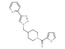 2-(1-{[1-(2-furoyl)-4-piperidinyl]methyl}-1H-1,2,3-triazol-4-yl)pyridine