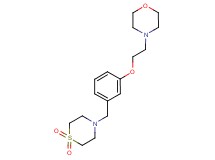 4-(2-{3-[(1,1-dioxidothiomorpholin-4-yl)methyl]phenoxy}ethyl)morpholine