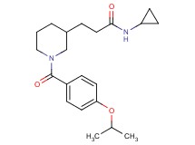 N-cyclopropyl-3-[1-(4-isopropoxybenzoyl)-3-piperidinyl]propanamide