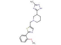1-{[2-(2-methoxyphenyl)-1,3-thiazol-5-yl]methyl}-3-(3-methyl-1H-1,2,4-triazol-5-yl)piperidine