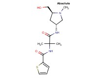 N-(2-{[(3R,5S)-5-(hydroxymethyl)-1-methylpyrrolidin-3-yl]amino}-1,1-dimethyl-2-oxoethyl)thiophene-2-carboxamide
