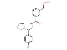 N-[2-(4-chlorophenyl)-2-pyrrolidin-1-ylethyl]-6-(methoxymethyl)pyridine-2-carboxamide