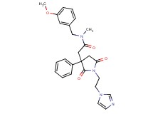 2-{1-[2-(1H-imidazol-1-yl)ethyl]-2,5-dioxo-3-phenyl-3-pyrrolidinyl}-N-(3-methoxybenzyl)-N-methylacetamide
