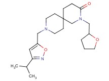 9-[(3-isopropylisoxazol-5-yl)methyl]-2-(tetrahydrofuran-2-ylmethyl)-2,9-diazaspiro[5.5]undecan-3-one