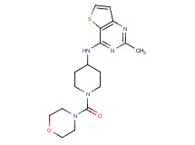 2-methyl-N-[1-(morpholin-4-ylcarbonyl)piperidin-4-yl]thieno[3,2-d]pyrimidin-4-amine