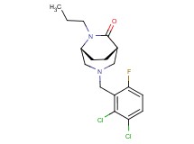 (1S*,5R*)-3-(2,3-dichloro-6-fluorobenzyl)-6-propyl-3,6-diazabicyclo[3.2.2]nonan-7-one