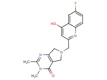 6-[(6-fluoro-4-hydroxyquinolin-2-yl)methyl]-2,3-dimethyl-3,5,6,7-tetrahydro-4H-pyrrolo[3,4-d]pyrimidin-4-one