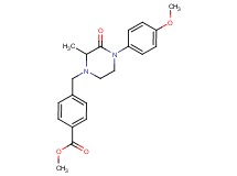 methyl 4-{[4-(4-methoxyphenyl)-2-methyl-3-oxo-1-piperazinyl]methyl}benzoate