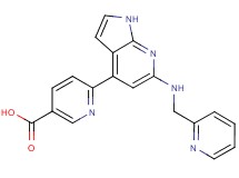 6-{6-[(pyridin-2-ylmethyl)amino]-1H-pyrrolo[2,3-b]pyridin-4-yl}nicotinic acid