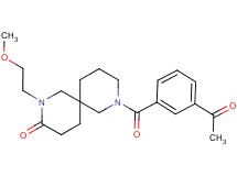 8-(3-acetylbenzoyl)-2-(2-methoxyethyl)-2,8-diazaspiro[5.5]undecan-3-one