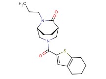 (1S*,5R*)-6-propyl-3-(4,5,6,7-tetrahydro-1-benzothien-2-ylcarbonyl)-3,6-diazabicyclo[3.2.2]nonan-7-one