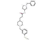 N-(1-benzyl-3-pyrrolidinyl)-3-{1-[3-(methylthio)benzyl]-4-piperidinyl}propanamide