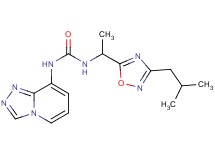 N-[1-(3-isobutyl-1,2,4-oxadiazol-5-yl)ethyl]-N'-[1,2,4]triazolo[4,3-a]pyridin-8-ylurea