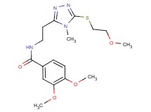 3,4-dimethoxy-N-(2-{5-[(2-methoxyethyl)thio]-4-methyl-4H-1,2,4-triazol-3-yl}ethyl)benzamide