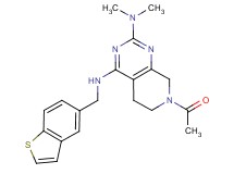 7-acetyl-N~4~-(1-benzothien-5-ylmethyl)-N~2~,N~2~-dimethyl-5,6,7,8-tetrahydropyrido[3,4-d]pyrimidine-2,4-diamine