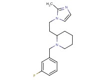 1-(3-fluorobenzyl)-2-[2-(2-methyl-1H-imidazol-1-yl)ethyl]piperidine