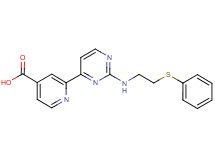 2-(2-{[2-(phenylthio)ethyl]amino}pyrimidin-4-yl)isonicotinic acid