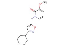 1-[(3-cyclohexylisoxazol-5-yl)methyl]-3-methoxypyridin-2(1H)-one