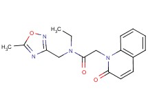 N-ethyl-N-[(5-methyl-1,2,4-oxadiazol-3-yl)methyl]-2-(2-oxoquinolin-1(2H)-yl)acetamide