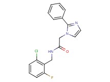 N-(2-chloro-6-fluorobenzyl)-2-(2-phenyl-1H-imidazol-1-yl)acetamide
