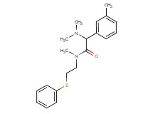 2-(dimethylamino)-N-methyl-2-(3-methylphenyl)-N-[2-(phenylthio)ethyl]acetamide