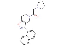 3-(1-naphthyl)-5-(pyrrolidin-1-ylacetyl)-4,5,6,7-tetrahydroisoxazolo[4,5-c]pyridine