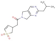 6-[(1,1-dioxido-2,3-dihydro-3-thienyl)acetyl]-2-isobutyl-6,7-dihydro-5H-pyrrolo[3,4-d]pyrimidine