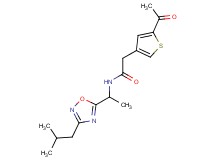 2-(5-acetyl-3-thienyl)-N-[1-(3-isobutyl-1,2,4-oxadiazol-5-yl)ethyl]acetamide