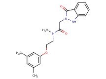N-[2-(3,5-dimethylphenoxy)ethyl]-N-methyl-2-(3-oxo-1,3-dihydro-2H-indazol-2-yl)acetamide