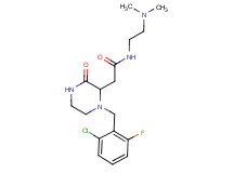 2-[1-(2-chloro-6-fluorobenzyl)-3-oxo-2-piperazinyl]-N-[2-(dimethylamino)ethyl]acetamide
