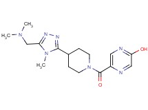 5-[(4-{5-[(dimethylamino)methyl]-4-methyl-4H-1,2,4-triazol-3-yl}piperidin-1-yl)carbonyl]pyrazin-2-ol