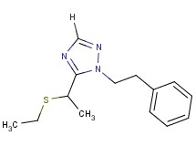 5-[1-(ethylthio)ethyl]-1-(2-phenylethyl)-1H-1,2,4-triazole