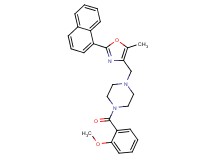 1-(2-methoxybenzoyl)-4-{[5-methyl-2-(1-naphthyl)-1,3-oxazol-4-yl]methyl}piperazine
