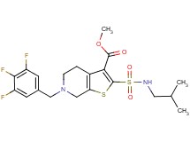 methyl 2-[(isobutylamino)sulfonyl]-6-(3,4,5-trifluorobenzyl)-4,5,6,7-tetrahydrothieno[2,3-c]pyridine-3-carboxylate