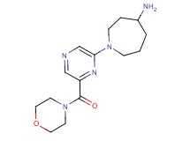1-[6-(4-morpholinylcarbonyl)-2-pyrazinyl]-4-azepanamine