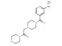 N-methyl-4-{[4-(2-morpholin-4-yl-2-oxoethyl)piperazin-1-yl]carbonyl}pyridin-2-amine
