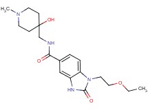 1-(2-ethoxyethyl)-N-[(4-hydroxy-1-methylpiperidin-4-yl)methyl]-2-oxo-2,3-dihydro-1H-benzimidazole-5-carboxamide