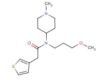 N-(3-methoxypropyl)-N-(1-methyl-4-piperidinyl)-2-(3-thienyl)acetamide