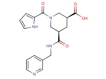 (3S*,5R*)-5-{[(3-pyridinylmethyl)amino]carbonyl}-1-(1H-pyrrol-2-ylcarbonyl)-3-piperidinecarboxylic acid