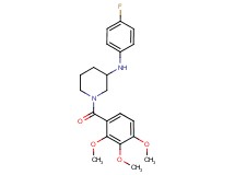 N-(4-fluorophenyl)-1-(2,3,4-trimethoxybenzoyl)-3-piperidinamine