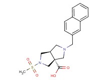 (3aR*,6aR*)-2-(methylsulfonyl)-5-(2-naphthylmethyl)hexahydropyrrolo[3,4-c]pyrrole-3a(1H)-carboxylic acid