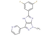 5-(3,5-difluorophenyl)-1-methyl-3-(3-pyridinyl)-1,4-dihydroimidazo[4,5-c]pyrazole