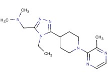 ({4-ethyl-5-[1-(3-methylpyrazin-2-yl)piperidin-4-yl]-4H-1,2,4-triazol-3-yl}methyl)dimethylamine