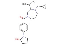 1-(4-{[4-(cyclopropylmethyl)-3-isopropyl-1,4-diazepan-1-yl]carbonyl}phenyl)pyrrolidin-2-one