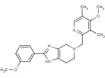 5-[(4-methoxy-3,5-dimethylpyridin-2-yl)methyl]-2-(3-methoxyphenyl)-4,5,6,7-tetrahydro-1H-imidazo[4,5-c]pyridine