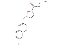 N-ethyl-1-[(6-fluoroquinolin-2-yl)methyl]pyrrolidine-3-carboxamide