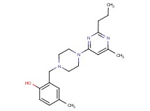 4-methyl-2-{[4-(6-methyl-2-propylpyrimidin-4-yl)piperazin-1-yl]methyl}phenol
