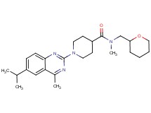1-(6-isopropyl-4-methyl-2-quinazolinyl)-N-methyl-N-(tetrahydro-2H-pyran-2-ylmethyl)-4-piperidinecarboxamide