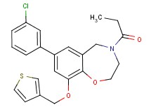 7-(3-chlorophenyl)-4-propionyl-9-(3-thienylmethoxy)-2,3,4,5-tetrahydro-1,4-benzoxazepine